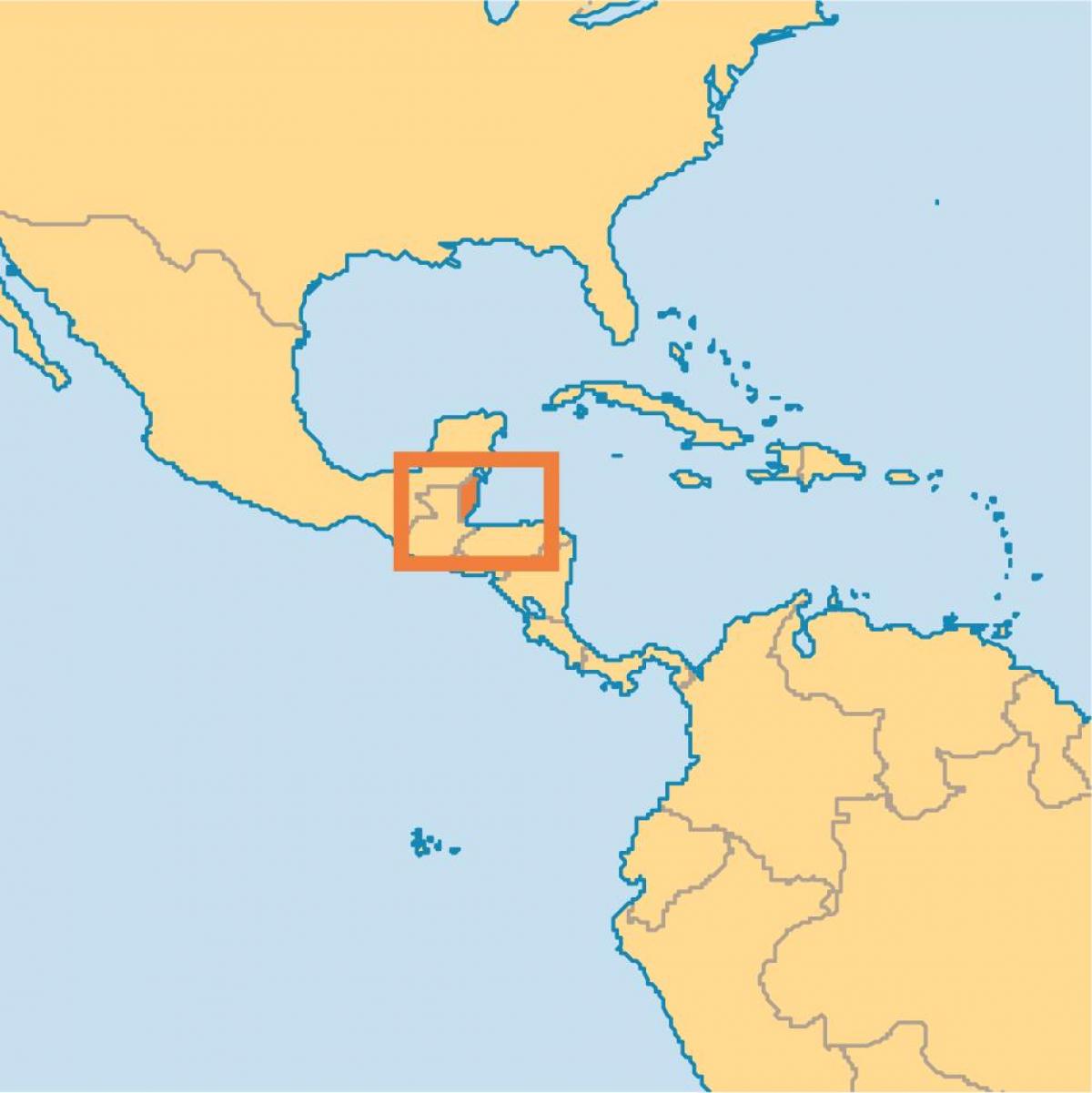 Belize sijainti maailman kartalla