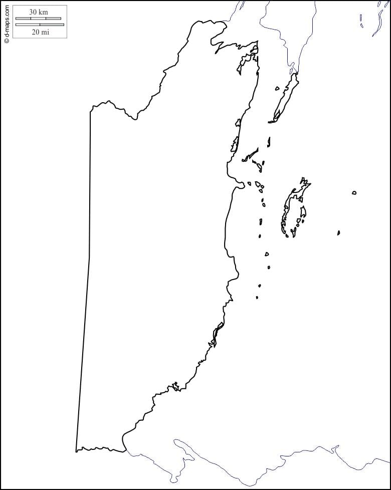 Kartta Belize ääriviivat