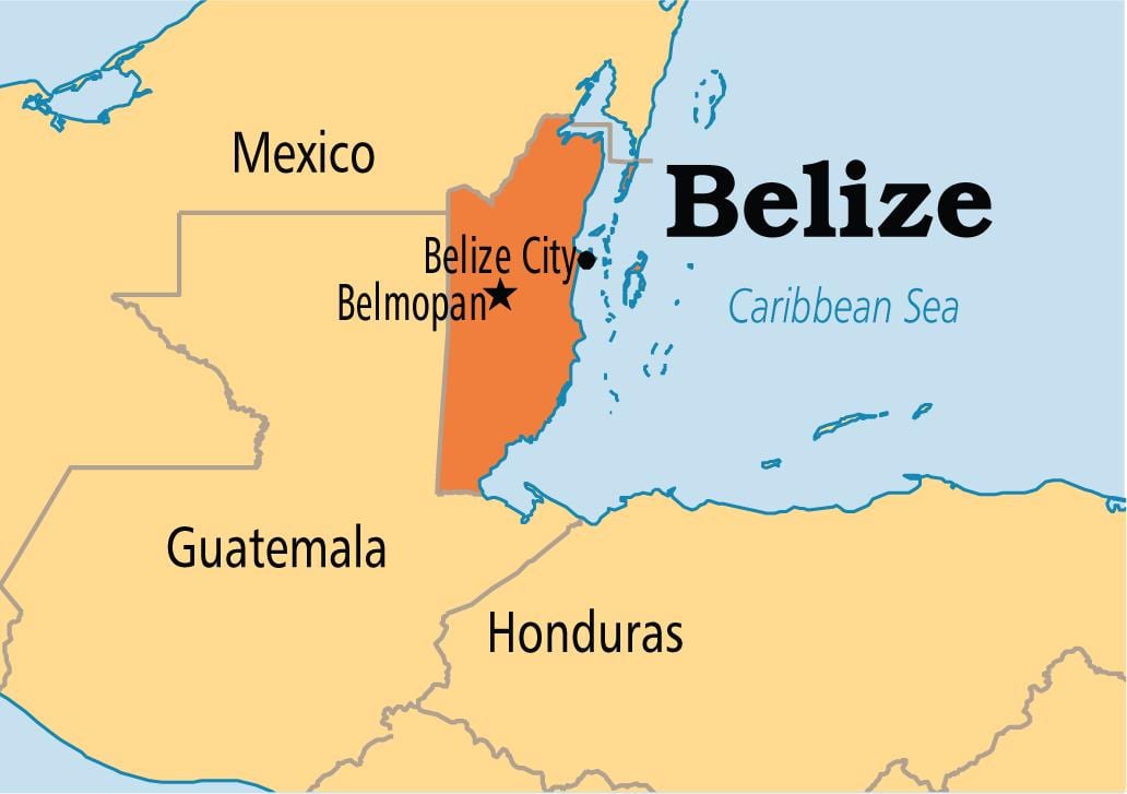 kartta belmopan Belize
