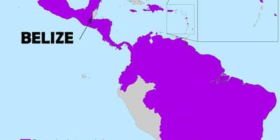 Kartta Belize zika