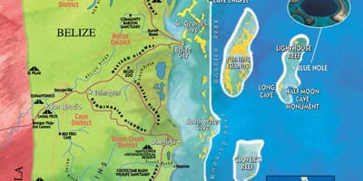 Kartta tobacco caye Belize